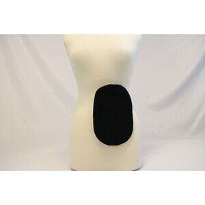 Drainable OR Closed 2 1/4" - 2 3/4" Black Twill Ostomy Bag Cover Stoma Colostomy